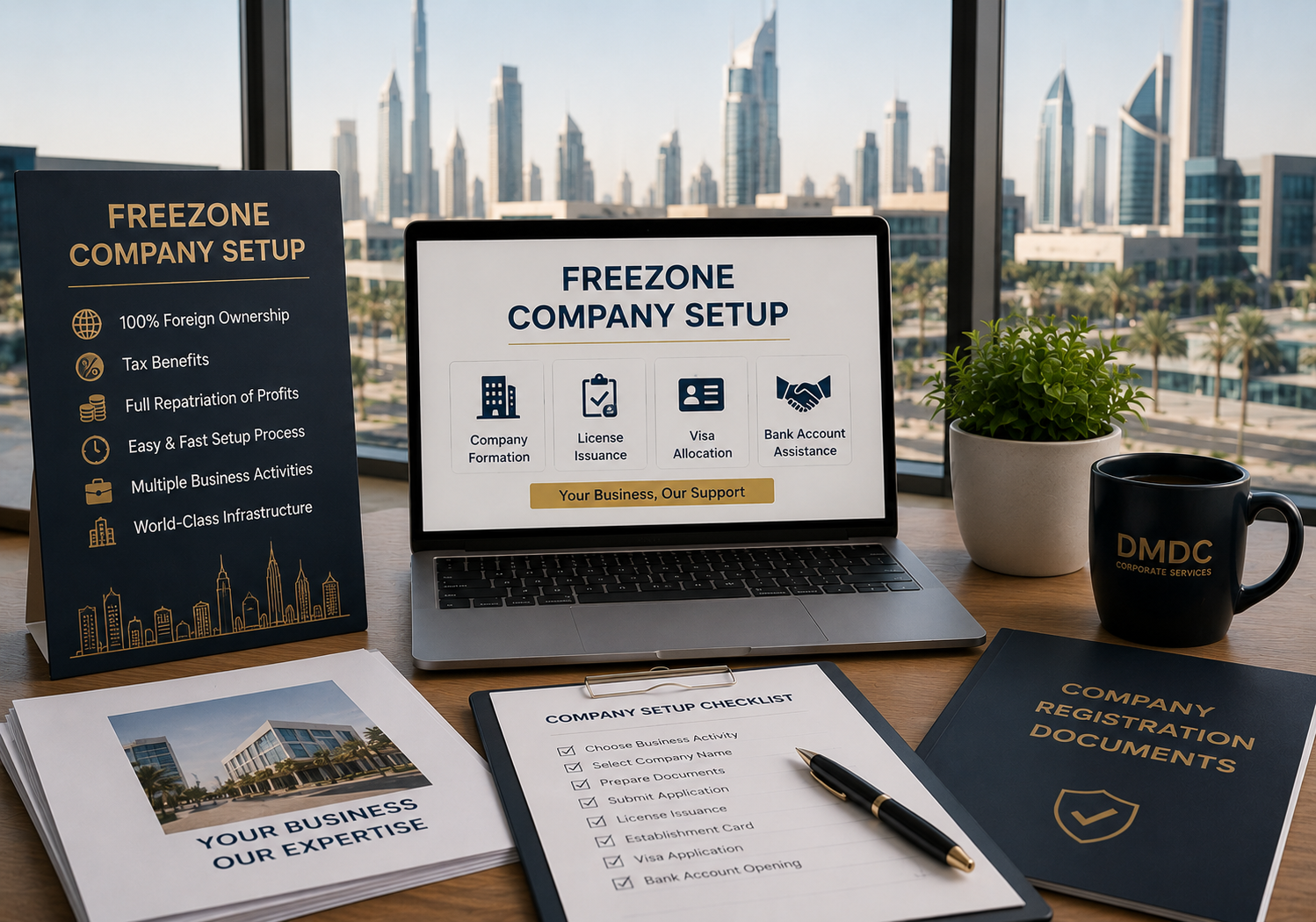 Replaceable reference visual for Free Zone Company Setup Dubai